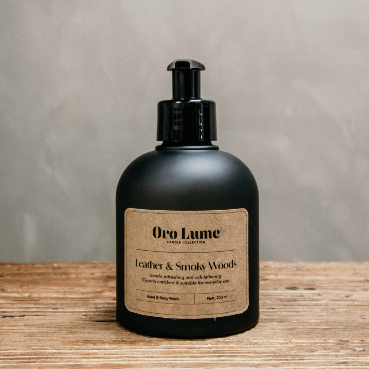 Leather & Smoky Woods Hand & Body Wash