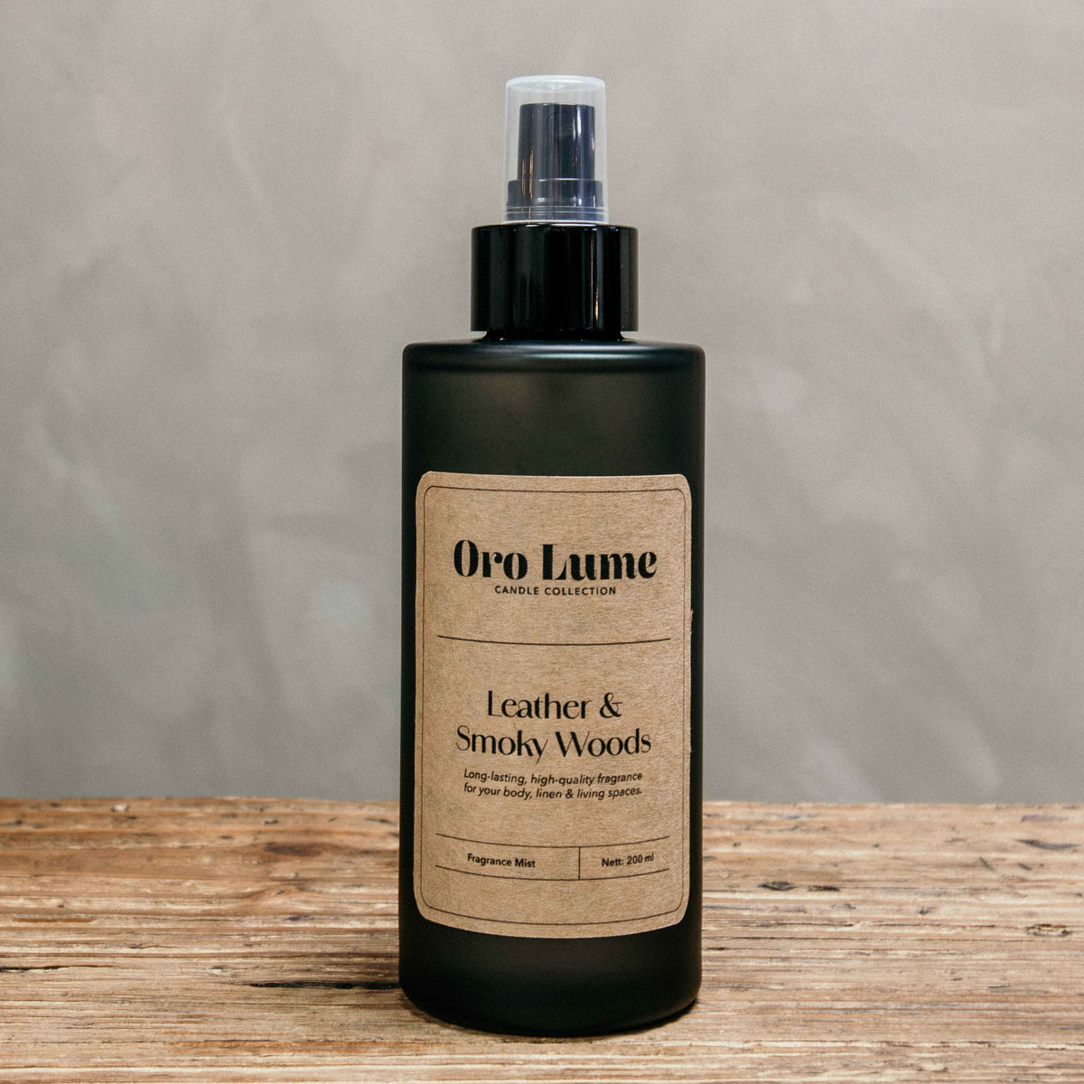 Leather & Smoky Woods Room & Linen Mist