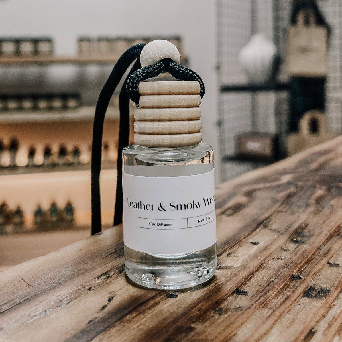 Leather & Smoky Woods Car Diffuser