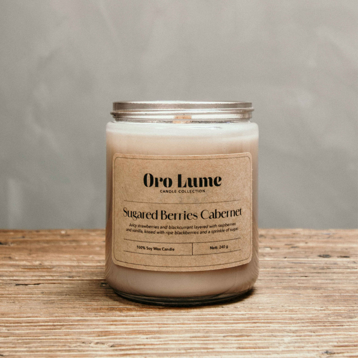 Sugared Berries Cabernet Soy Candle