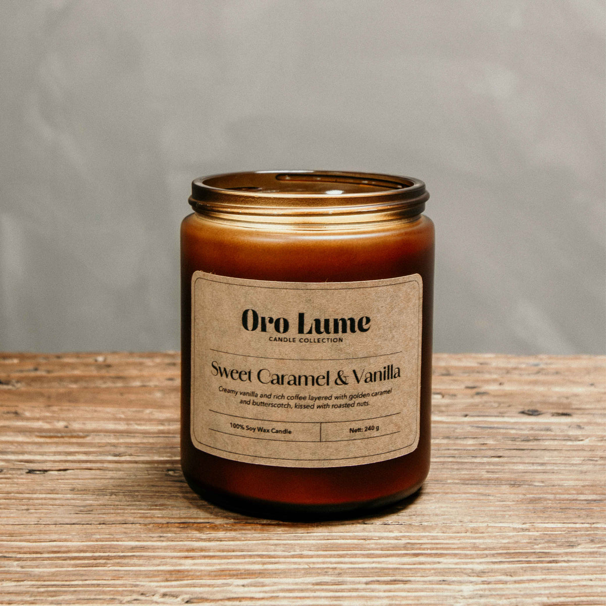 Sweet Caramel & Vanilla Soy Candle