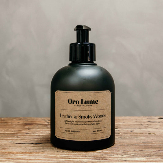 Leather & Smoky Woods Hand & Body Lotion