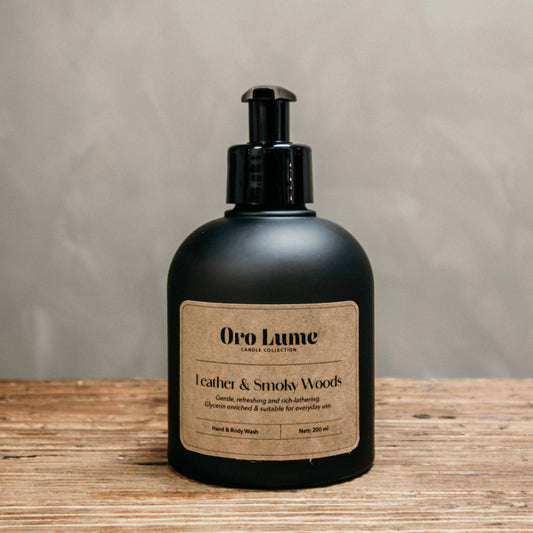 Leather & Smoky Woods Hand & Body Wash