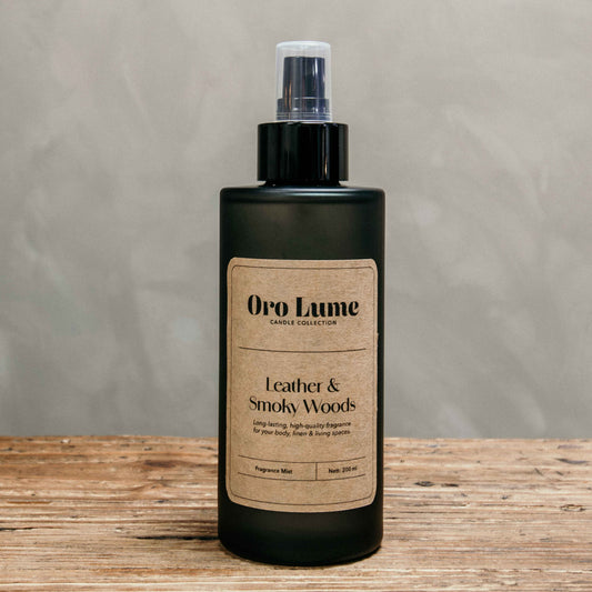 Leather & Smoky Woods Room & Linen Mist