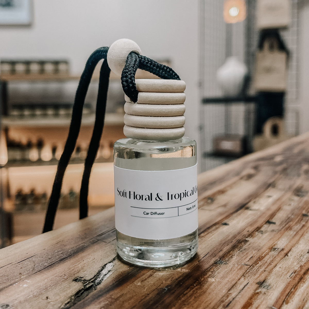 Soft Floral & Tropical Greens Car Diffuser
