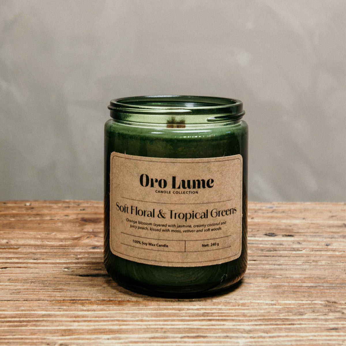 Soft Floral & Tropical Greens Soy Candle