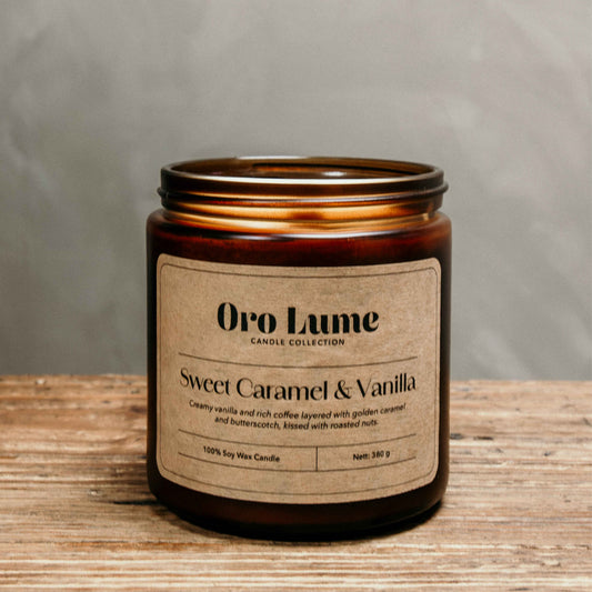 Sweet Caramel & Vanilla Soy Candle